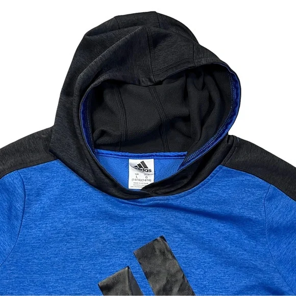 Adidas Boys Youth Size L Hoodie Sweatshirt Activewear Gym Running School Skate - Picture 4 of 10